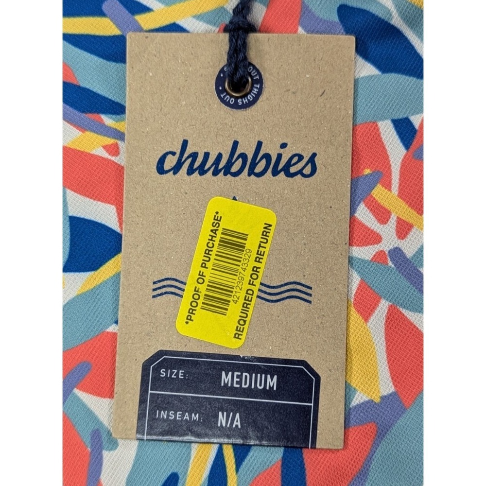 Chubbies Mens The Crowd Of Thorn Range Polo Shirt Size Medium Multicolor Print - Picture 5 of 11